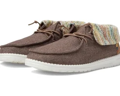 Women Hey Dude Wendy Wooly Twill Fold Boot