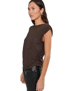 AllSaints West Shimmer Tank Torte Brown