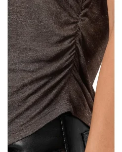 AllSaints West Shimmer Tank Torte Brown