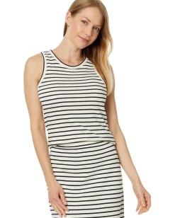 Splendid Whitney Striped Tank Navy/White