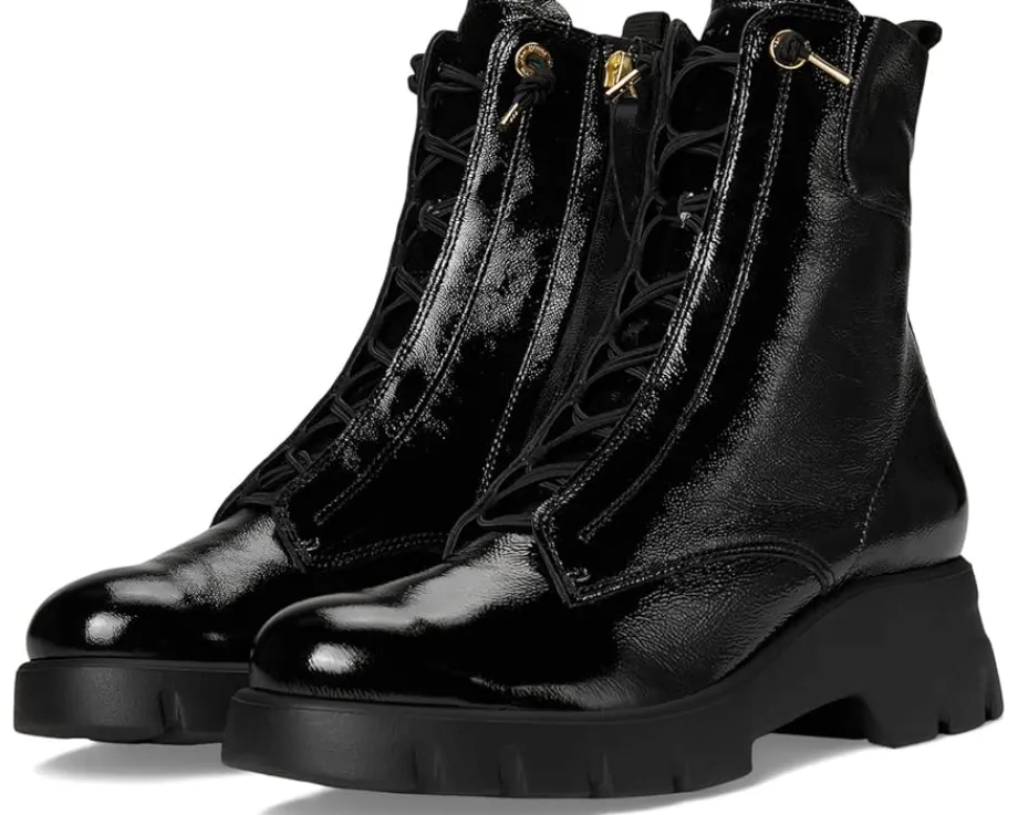 Paul Green Wicked Boot Black Crinkled Patent Hot