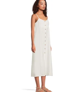 Sanctuary Wilder Linen Dress Bleached White Hot
