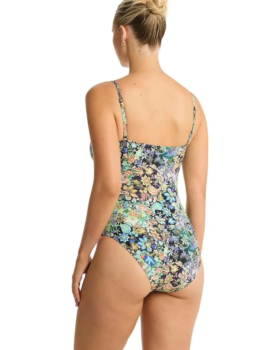 SEA LEVEL SWIM Wildflower Spliced Tri One-Piece Sea Online