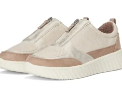 LifeStride Winner Comfort Sneakers Taupe Textured
