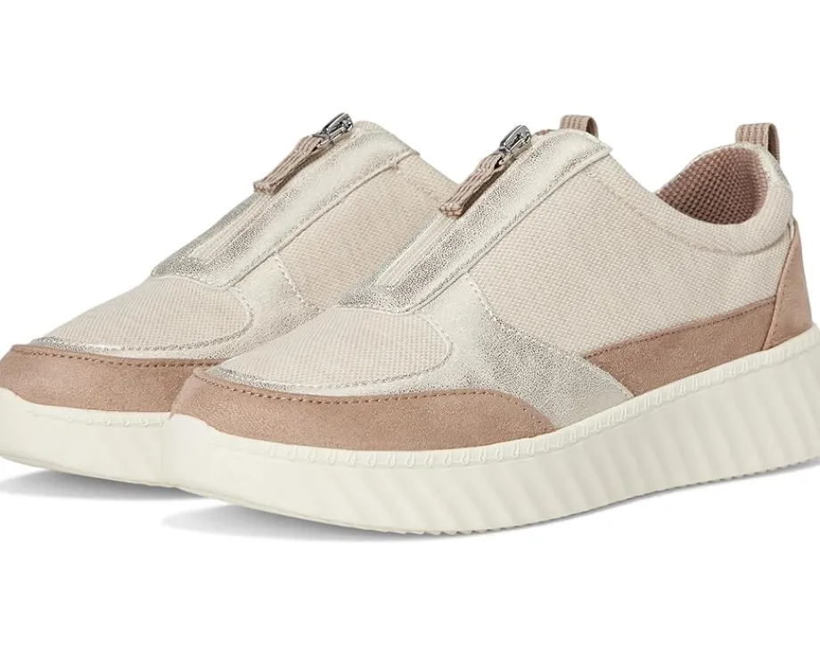 LifeStride Winner Comfort Sneakers Taupe Textured