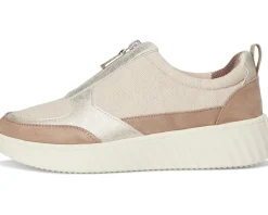 LifeStride Winner Comfort Sneakers Taupe Textured