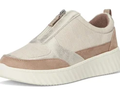 LifeStride Winner Comfort Sneakers Taupe Textured