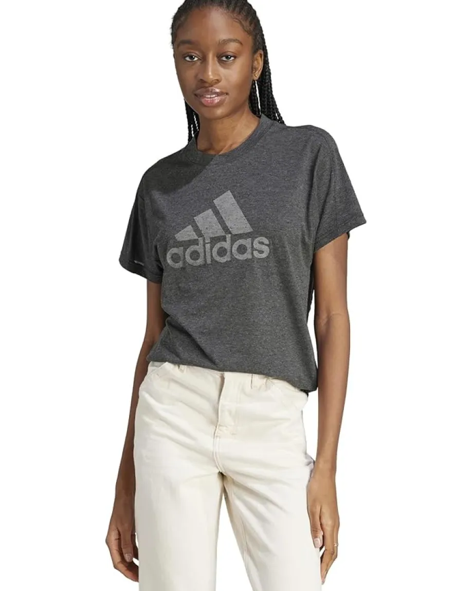 adidas Winners 3.0 Tee Black Melange/Grey Three Hot