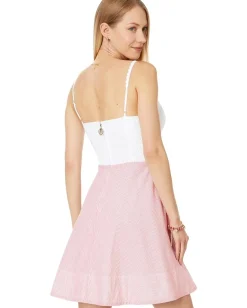 Women Lilly Pulitzer Winslow Eyelet Stripe Combo Dress