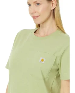 Women Carhartt WK87 Workwear Pocket Short Sleeve T-Shirt