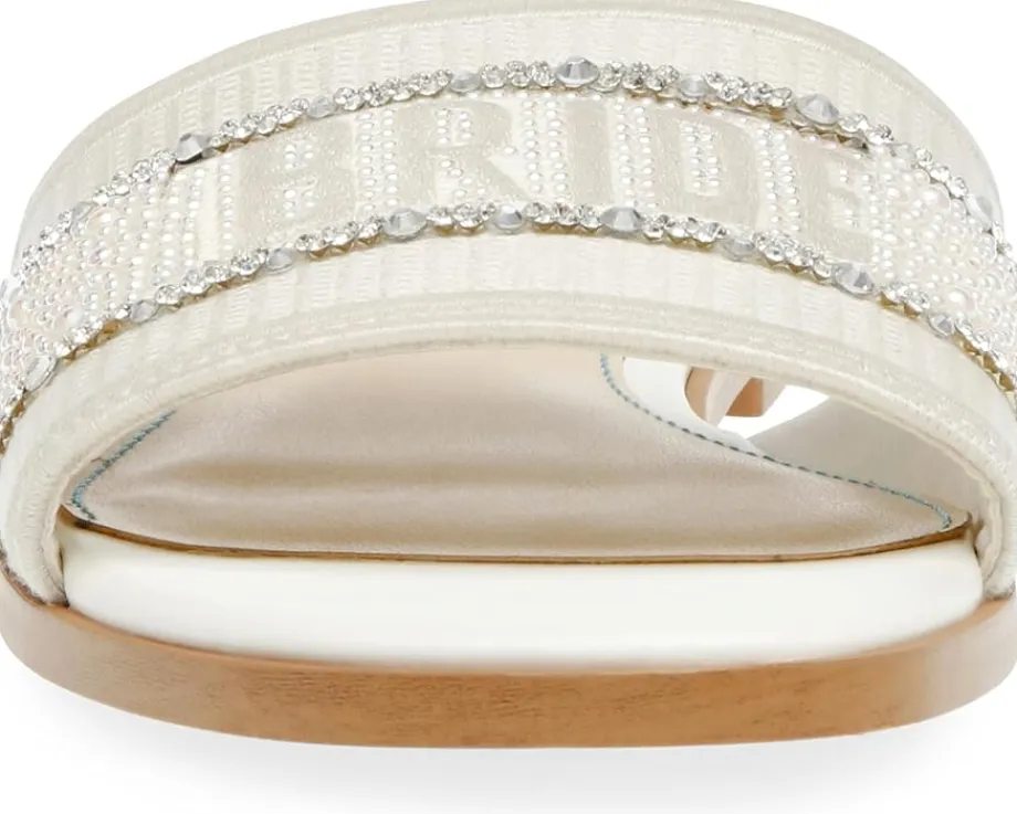 Women Blue by Betsey Johnson Women's Tru Slide Sandals