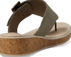 Bzees Women's Bay Wedge Sandals Clearance