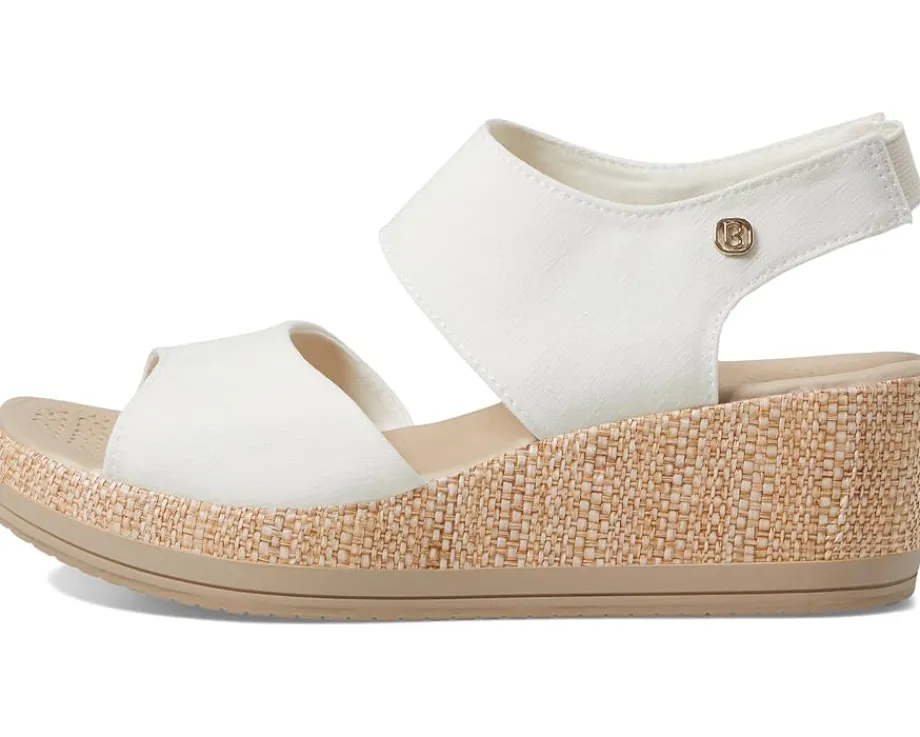 Women Bzees Women's Reveal Ankle Strap Wedge Sandals