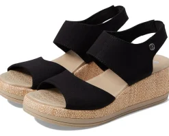 Women Bzees Women's Reveal Ankle Strap Wedge Sandals