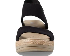 Women Bzees Women's Reveal Ankle Strap Wedge Sandals