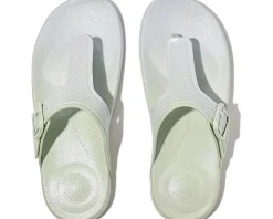 Women FitFlop Women's Iqushion Iridescent Adjustable Buckle Flip-Flops