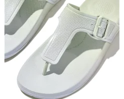 Women FitFlop Women's Iqushion Iridescent Adjustable Buckle Flip-Flops