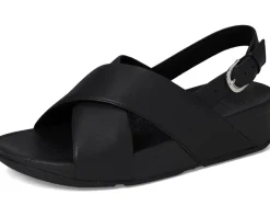 FitFlop Women's Lulu Cross-Back Strap Sandals - Leather Hot