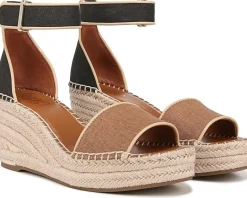 Franco Sarto Women's Clemens Raffia Espadrille Wedge Heel Sandals Discount