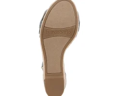 Women Franco Sarto Women's Clemens Raffia Espadrille Wedge Heel Sandals