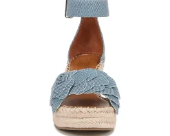 Women Franco Sarto Women's Clemens Raffia Espadrille Wedge Heel Sandals