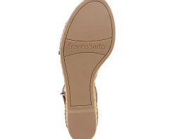 Women Franco Sarto Women's Clemens Raffia Espadrille Wedge Heel Sandals