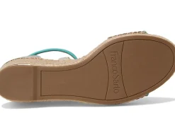 Women Franco Sarto Women's Clemens Raffia Espadrille Wedge Heel Sandals