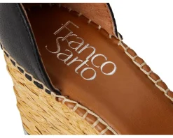 Women Franco Sarto Women's Clemens Raffia Espadrille Wedge Heel Sandals