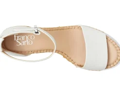 Franco Sarto Women's Clemens Raffia Espadrille Wedge Heel Sandals New