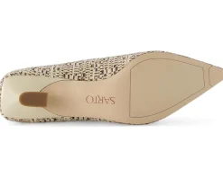 Franco Sarto Women's Diva Pointed Toe Kitten Heel Pump Hot