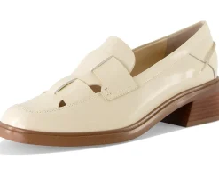 Women Franco Sarto Women's Gene Cut Out Heeled Loafers