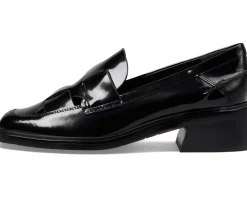 Women Franco Sarto Women's Gene Cut Out Heeled Loafers