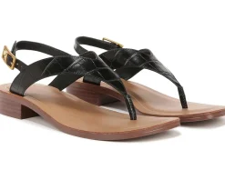 Franco Sarto Women's Iris Ankle Strap Thong Sandals Sale