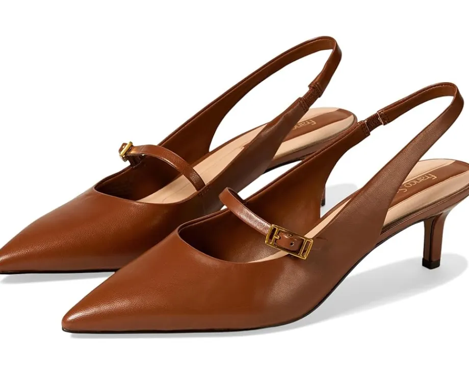 Franco Sarto Women's Khloe Pointed Toe Slingback Kitten Heel Best