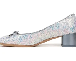 Women Franco Sarto Women's Natalia Square Toe Block Heel Pumps with Bow