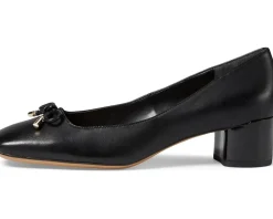 Franco Sarto Women's Natalia Square Toe Block Heel Pumps with Bow Online