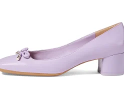 Women Franco Sarto Women's Natalia Square Toe Block Heel Pumps with Bow