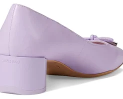 Women Franco Sarto Women's Natalia Square Toe Block Heel Pumps with Bow