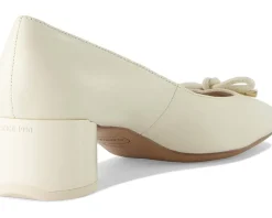 Franco Sarto Women's Natalia Square Toe Block Heel Pumps with Bow Sale