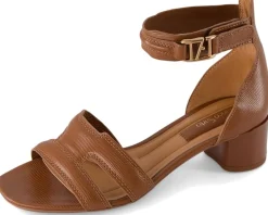 Franco Sarto Women's Nora Ankle Strap Low Block Heel Sandals Best