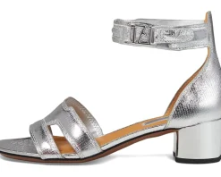 Franco Sarto Women's Nora Ankle Strap Low Block Heel Sandals