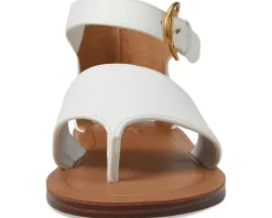 Franco Sarto Women's Ruth Ankle Strap Thong Flat Sandals