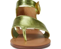 Women Franco Sarto Women's Ruth Ankle Strap Thong Flat Sandals