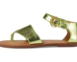 Women Franco Sarto Women's Ruth Ankle Strap Thong Flat Sandals