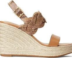 Lauren Ralph Lauren Women's Hazell Leather Espadrille Clearance