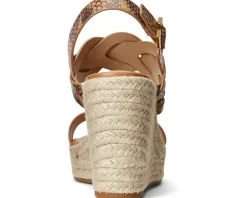 Lauren Ralph Lauren Women's Hazell Leather Espadrille Clearance