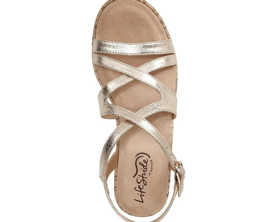 Women LifeStride Women's Bailey Strappy Platform Wedge Sandals