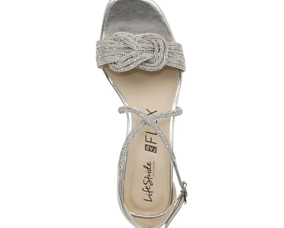 LifeStride Women's Captivate Strappy Block Heel Dress Sandals Discount