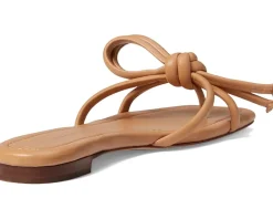 Loeffler Randall Women's Hadley Leather Bow Flat Sandals Sale