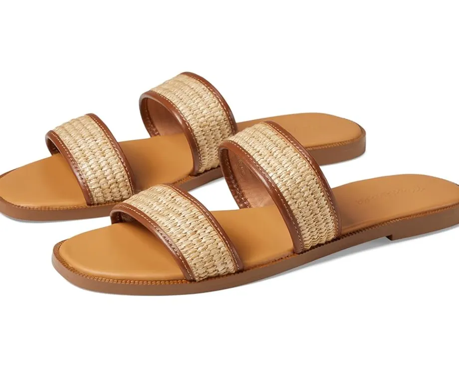 Women Madewell Women's The Teagan Slide Sandal in Straw